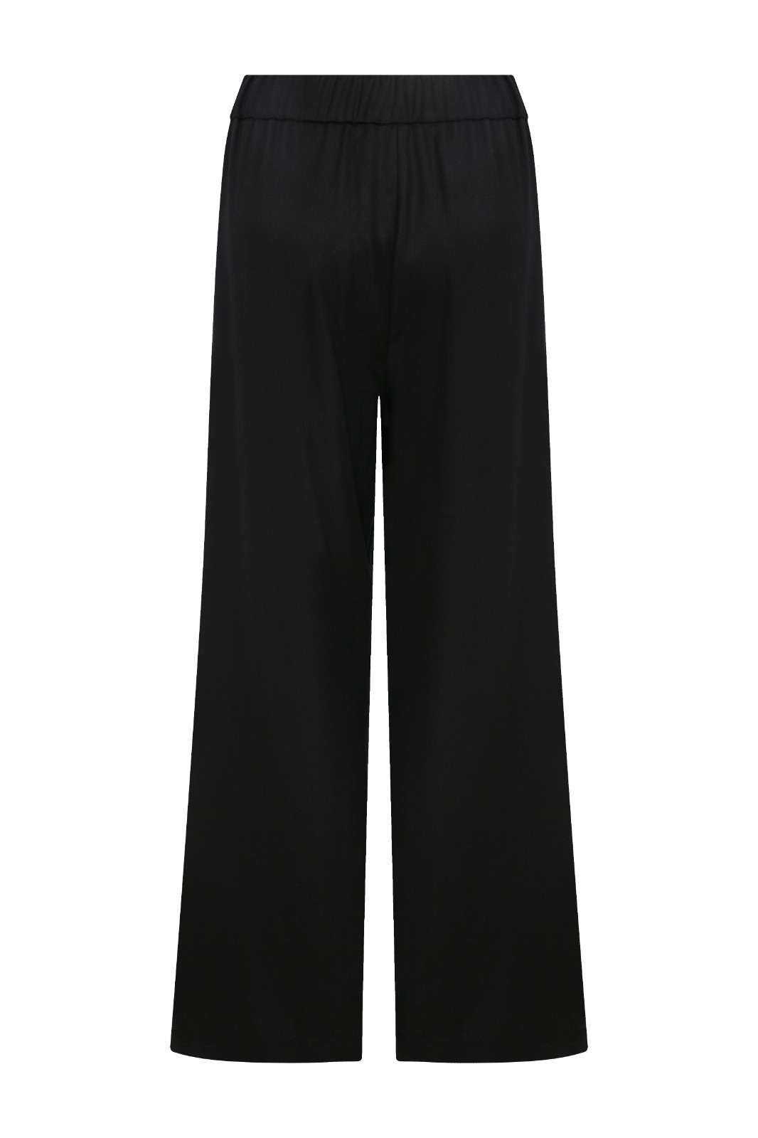 JESSIE Relaxed Fit Tencel Black Trousers